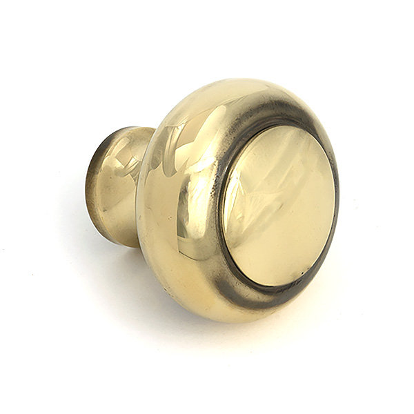 Regency Cabinet Knob, 1.57" Knob Diameter, Aged Brass
