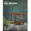 Bancs de douche en bois naturel pour douche à l'intérieur, tabouret de bain pour salle de bain avec pieds et poignée de douche intégrés