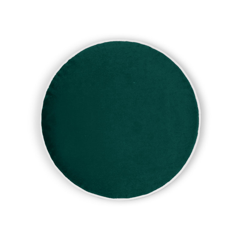 Posh Circle Circular Pillow Cover & Insert, Teal