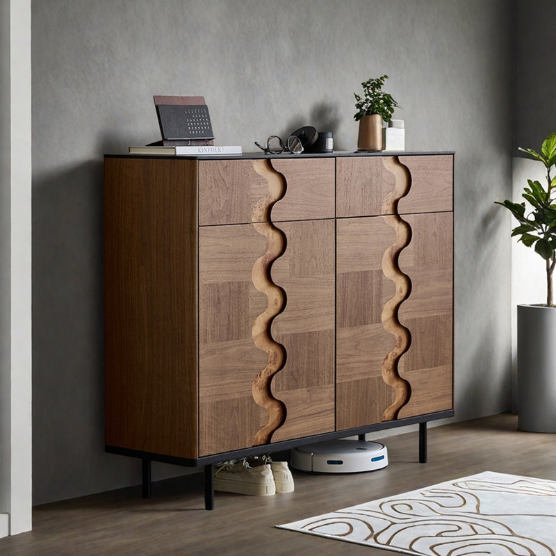 Armoire d'appoint en bois, H 38,98 po x l 47,24 po x P 13,74 po