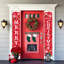 Kbndieu Christmas Couplet Door Curtain Custom Party Decoration Door Cover Christmas Flag Background Cloth