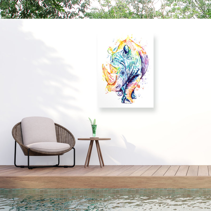 Toile d'extérieur Lisa Whitehouse Rhino, H 14 po x l 19 po