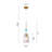 1 - Light Blue/Grey/Clear/Gold Pendant