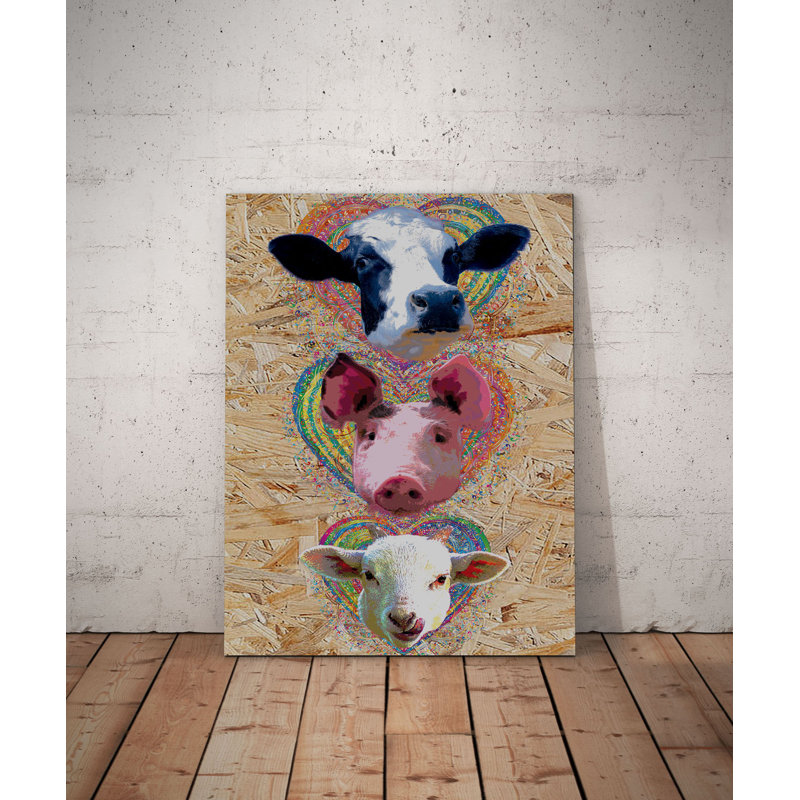 Farm - No Frame Print on Wood