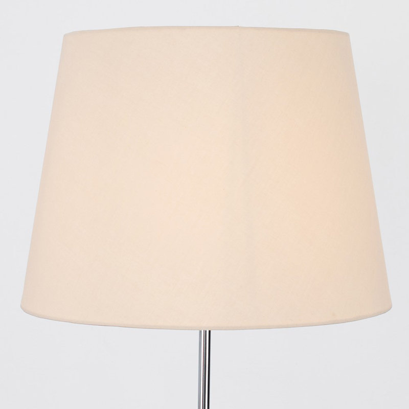 Bekbele 158cm Traditional Floor Lamp, Black, No, Chrome