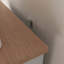 Armoire de cuisine en bois avec support pour micro-ondes et tablette réglable