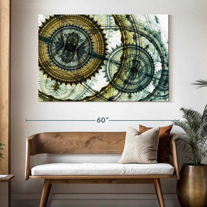 Avery Abstract Steampunk, 34" H x 51" W