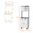 Emily White And Wengue 1-Drawer Kitchen Pantry-664435701