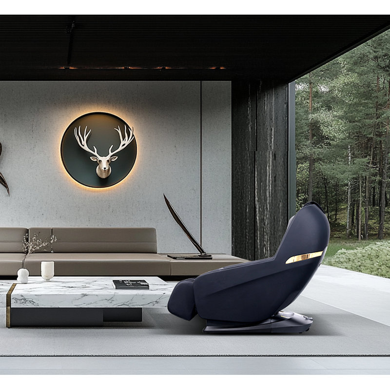 Fauteuil de massage, Manuel - Bouton-poussoir, Noir