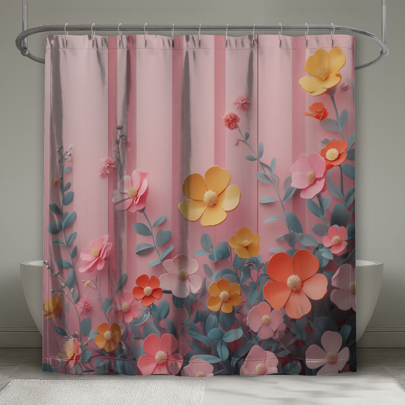 Rideaux de douche en papier, L 70 po x H 93 po