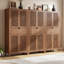 Armoire de cuisine 69 po, armoire de rangement haute de style campagnard avec tiroir et tablettes réglables 69 po