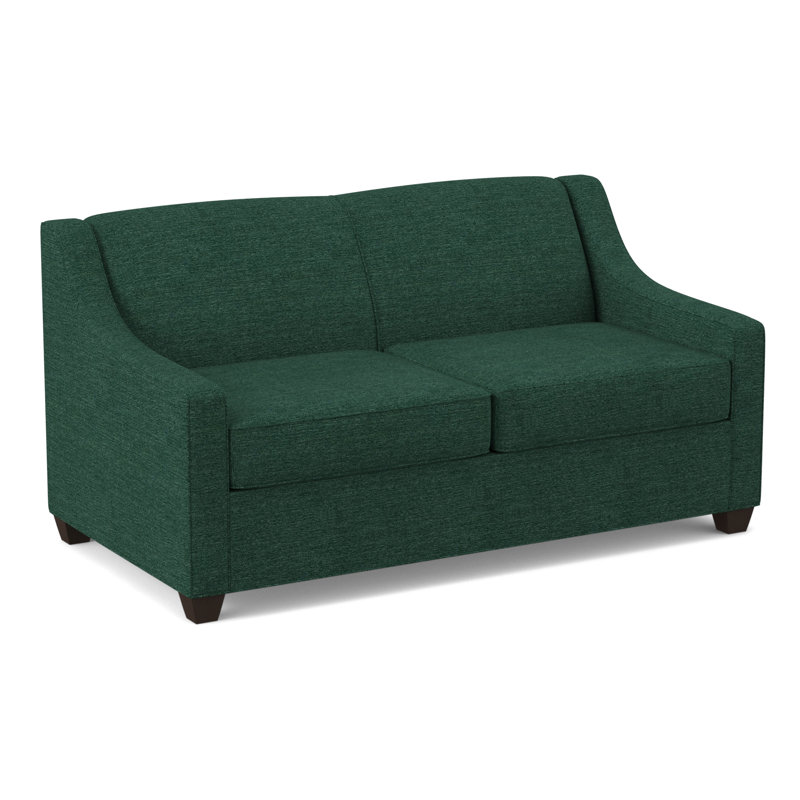 Phillips 68" Square Arm Loveseat with Reversible Cushions, Cafelle, Antic Jade