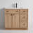 Jadaya 36 Inch Single Sink Bathroom Vanity Set With Resin Sink Top, Assembly Required-1275189385