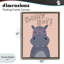Cadre flottant Hippity Hop Hippo, design par Rachel Nieman-1422443242-1422443243