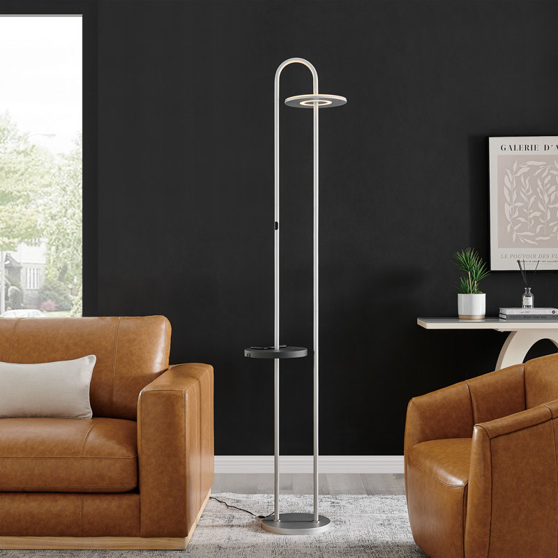 Wonda Floor Lamp, Silver