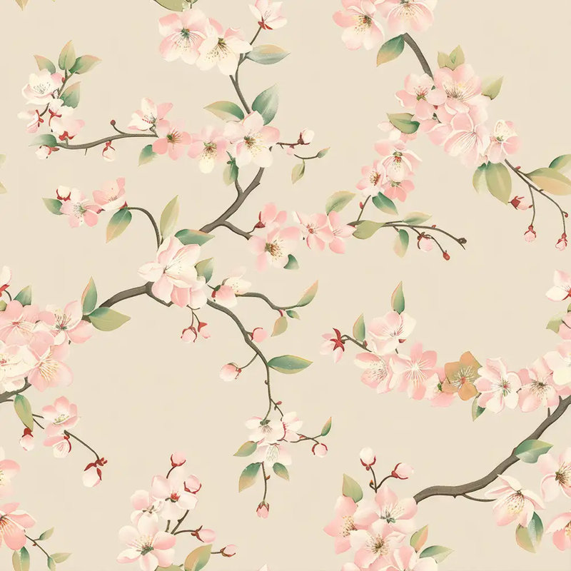 Cherry Blossom Wallpaper Peel And Stick Roll Premium