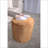 Ottoman Cylinder Pouf - 16x16x16 Modern Floor/Ottoman Use | APRICOT PU | Velvet-123499619