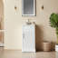 Meuble-lavabo simple autoportant de 18 po avec plateau entièrement assemblé