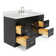 Hamlet 55'' Single Bathroom Vanity with White Quartz Top