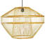 Luminaire suspendu moderne en bambou naturel pour hall d'entrée et salon