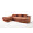 Albert Boneless Compression L-Shaped Corduroy Sectional Sofa with Steel Frame-286034681