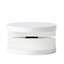 Small Rotatable Coffee Table With Storage Area, Modern White Gloss, 23.99X23.99X13.24 Inches Secret Storage, Glossy Appearance,