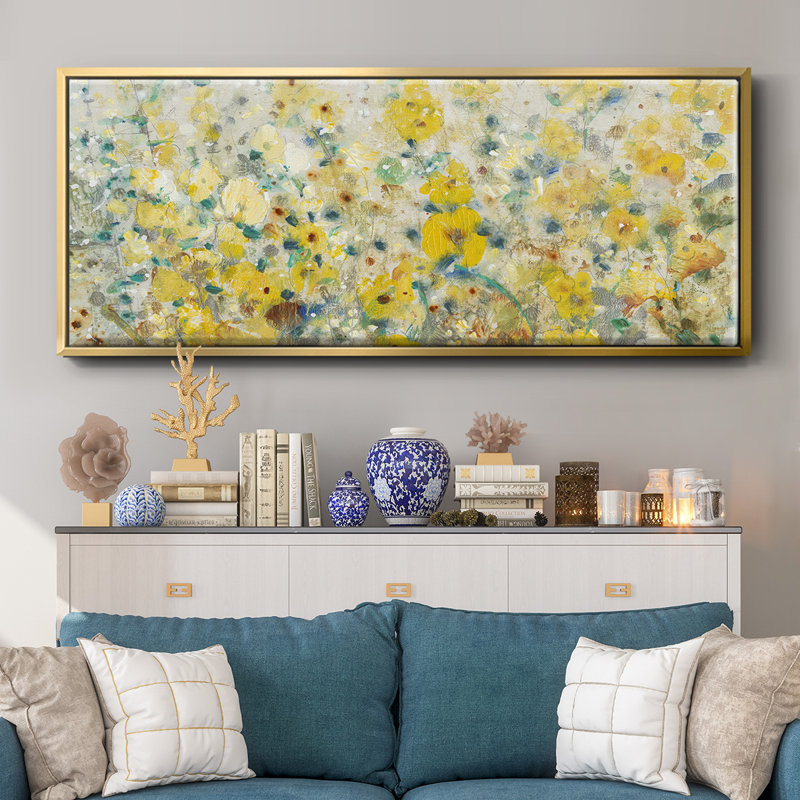 «Cheerful Garden II», toile encadrée, H 20 po x l 50 po