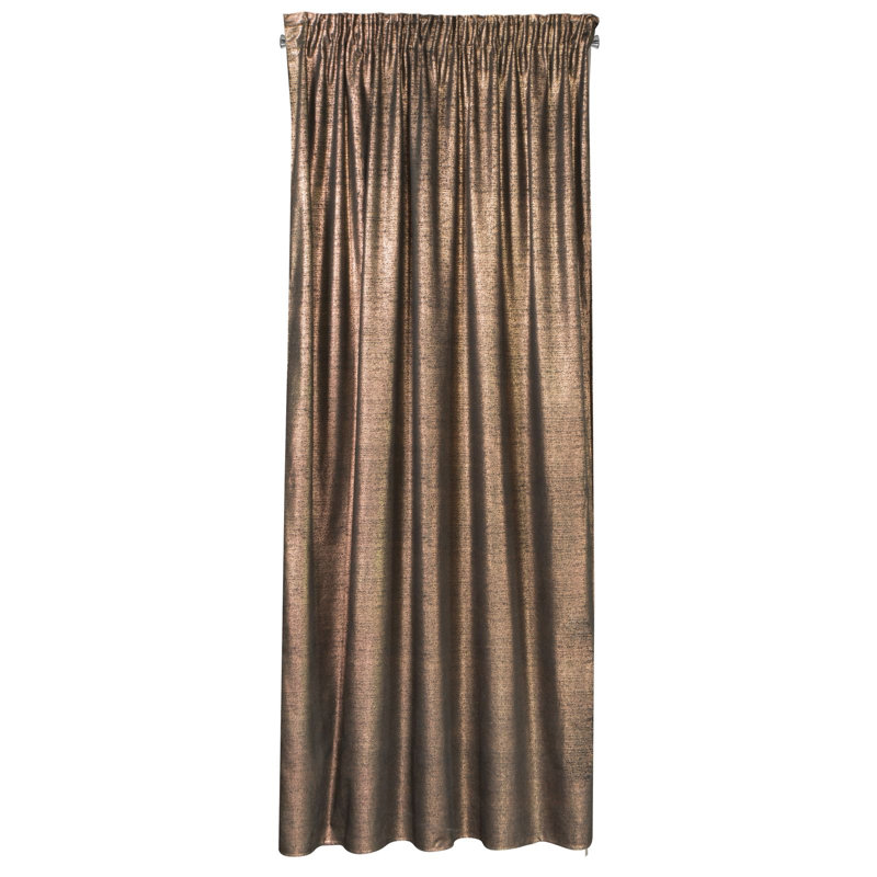 Cima Blackout Curtains Single Panel, Black