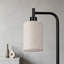 Lampe sur pied moderne avec abat-jour en lin - Lampe sur pied haute pour le salon, la chambre à coucher et le bureau avec ampoule DEL remplaçable et pédale