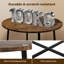 Round Metal Base Dining Table