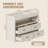 47.2" Beige Baby Nursery Dresser With 4 Drawers And 1 Open  Shelf Baby Changing Table Diaper Changing Station Storage Changing Station Dresser For Infant Mobile Nursery Organizer For Newborn