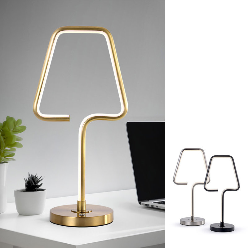 Jamerra Metal Table Lamp, Brushed Brass