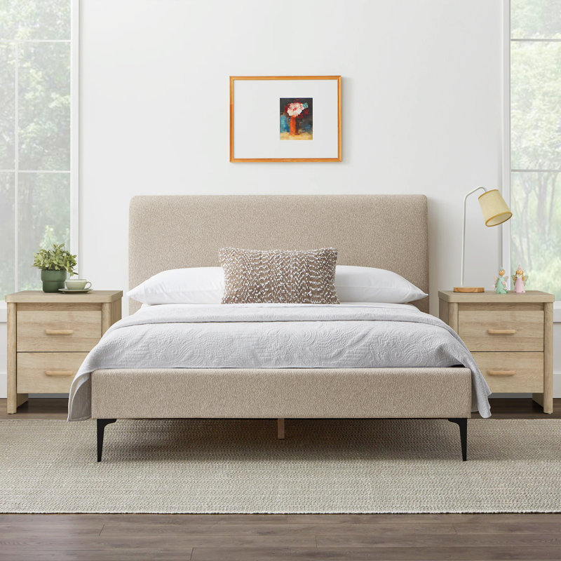 48cm W Manufactured Wood Bedside Table