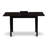 3-Piece Kitchen Table Set Includes a Rectangle Dining Table with Butterfly Leaf and 2 Navy Blue Polyester Fabric Chairs, 32x54 Inch, Black-1903588739-1903588764