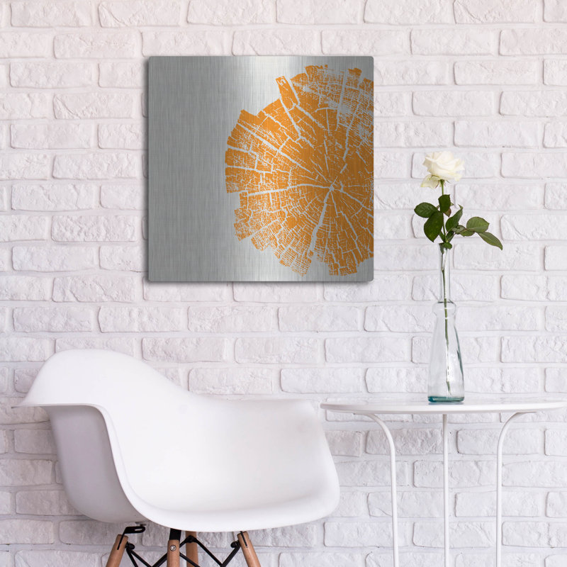 «Orange Slice» par Linda Woods, H 24 po x l 24 po