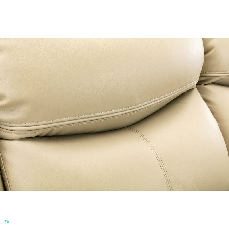 1+2+3 Manual Recliner Loveseat Reclining Sofa Set, Cream