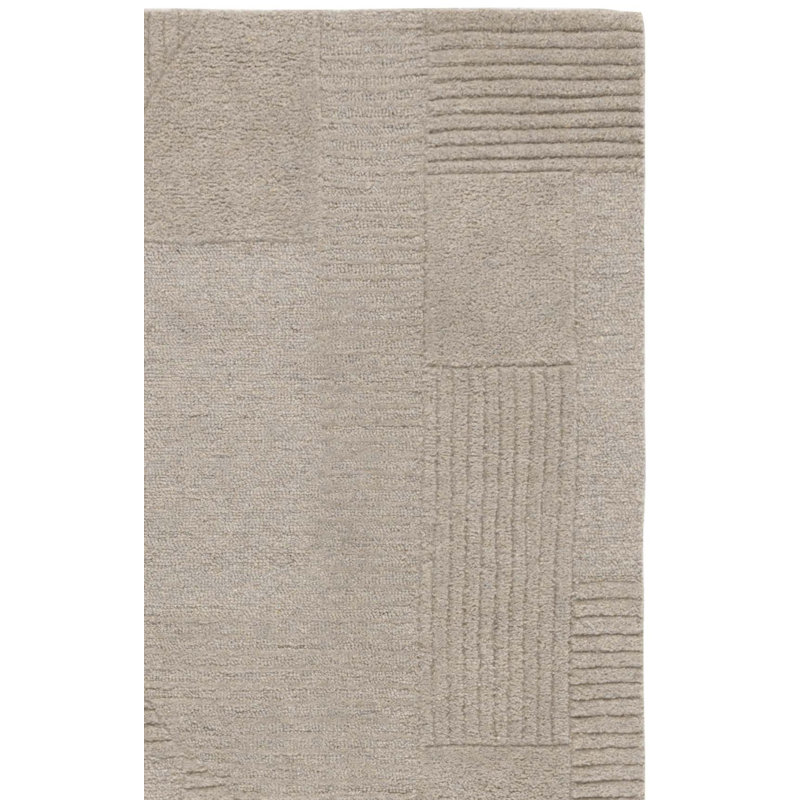 Tapis d'intérieur à motif géométrique touffeté à la main 401 po Frespech, Tapis de couloir 2 pi 3 po x 9 pi