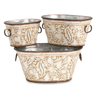 Knobel Metal Pot Planter