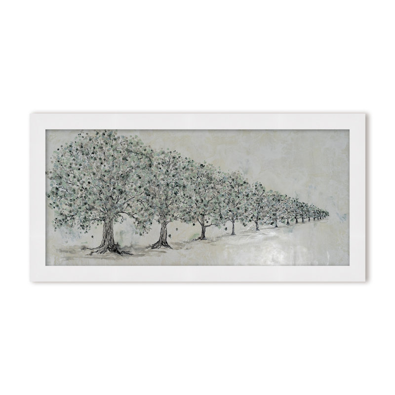 Nature Inspired "Renewal in Bloom" Canvas Wall Art By , 8" H x 16" W, Framed Canvas, Gold