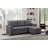 Ashlyn 84" Dark Gray Reversible Sleeper Sectional Sofa With Storage Chaise, USB Charging Ports And Pocket-1176648671