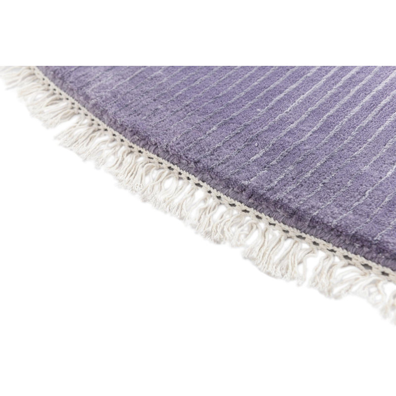 Tapis rond rond violet Osborne