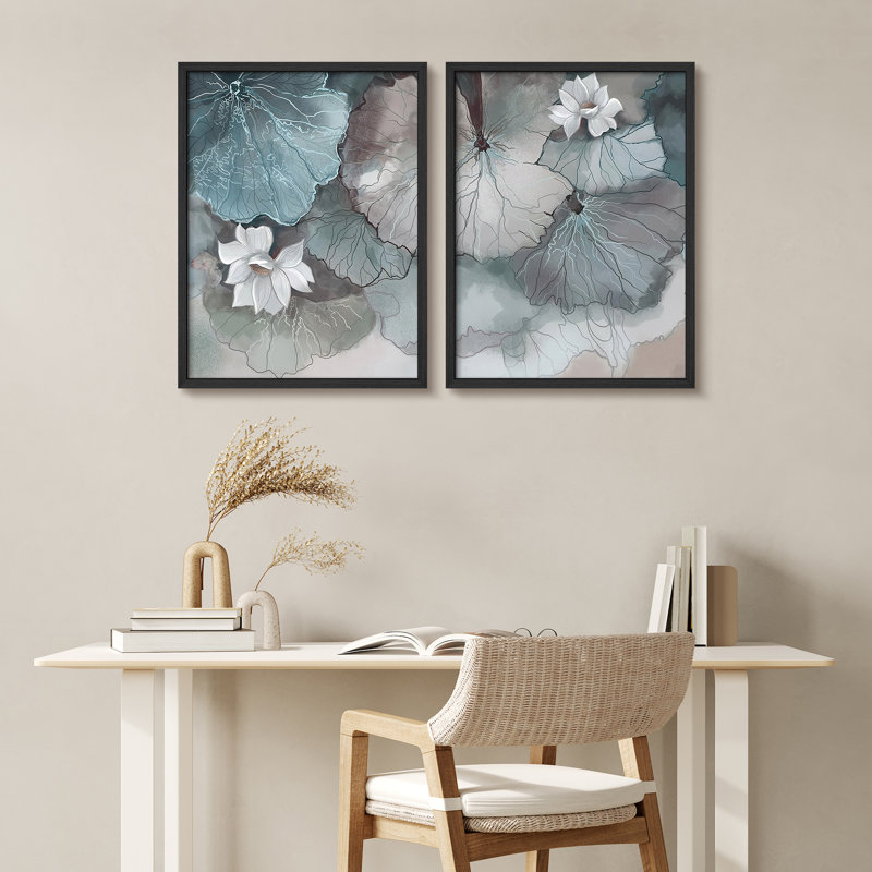 Petit lotus de feuilles de lotus, Naturel / naturel, H 10 po x l 8 po