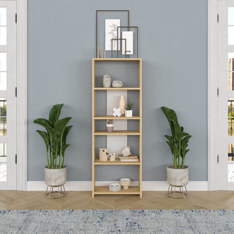 Amunra Bookcase, Oak/White