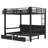 Full over Full Metal Bunk Bed with Storage, USB Ports, LED Lights, Lower Sofa Conversion and Drawers-1403046103-1403046097