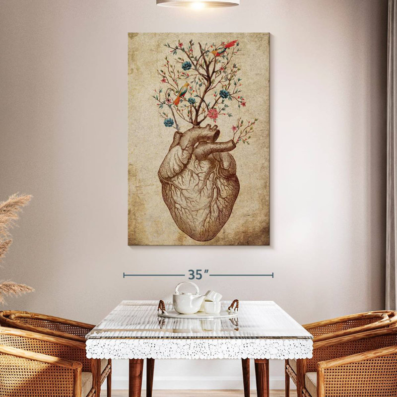 Keiri Heart Spring Floral, 51" H x 34" W