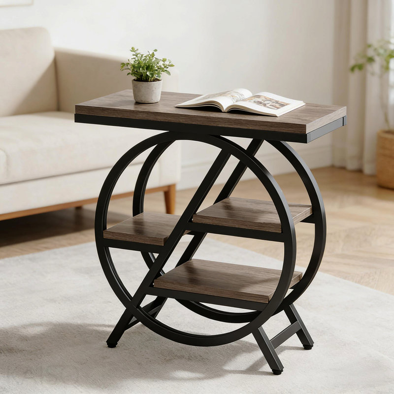 Bedside Table, Compact End Table, Side Table