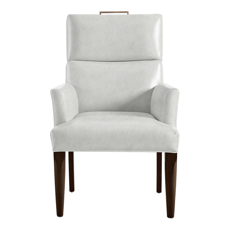 Thom Filicia Home Fabric Tight Back Arm Chair, Hampton, Saloon Dove Gray
