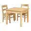 Table d'écriture carrée en bois