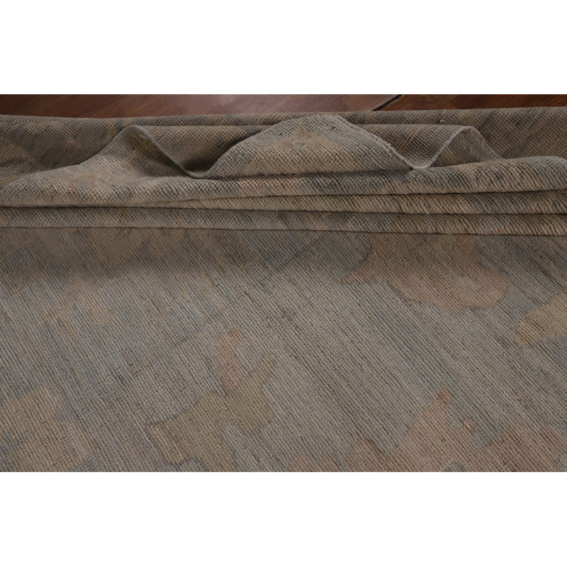 Vegetable Dye Oushak Turkish Large Rug 14