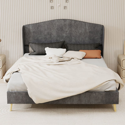 Lit tapissier pour chambre à coucher